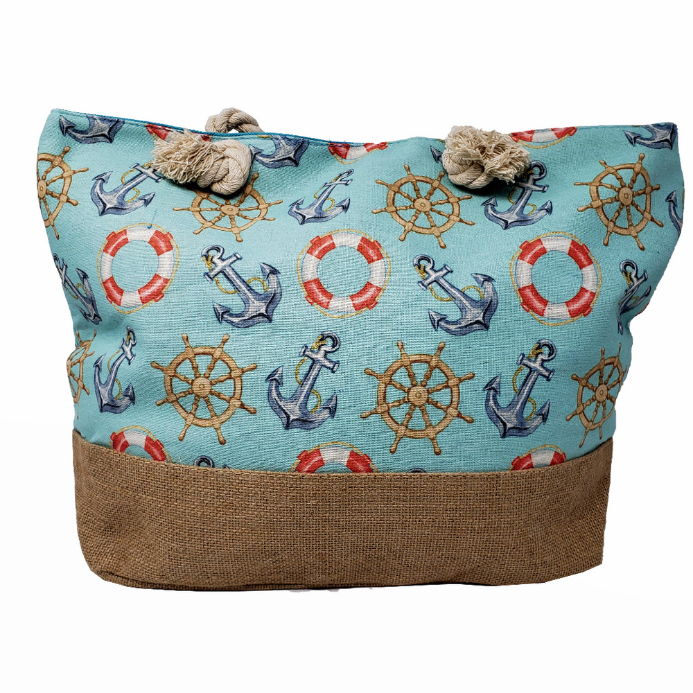 Nautical Anchor Beach Tote